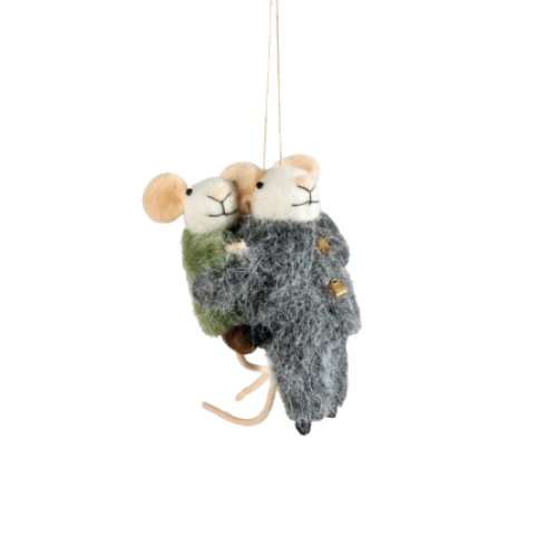 Felt Piggyback Mice