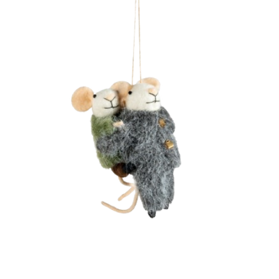 Felt Piggyback Mice