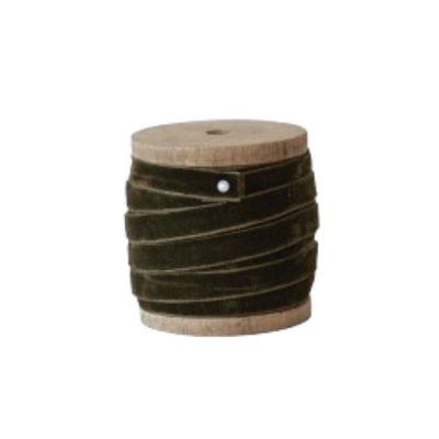 Velvet Ribbon on Wooden Spool