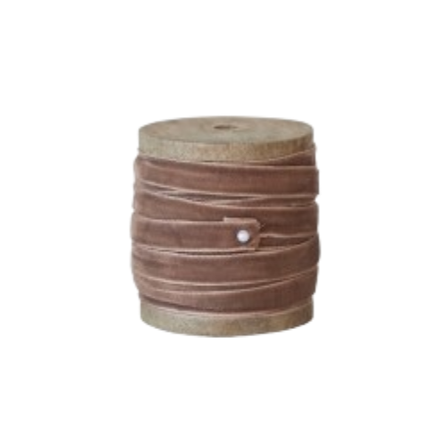 Velvet Ribbon on Wooden Spool