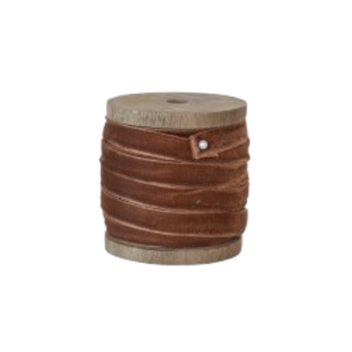 Velvet Ribbon on Wooden Spool
