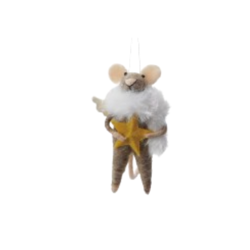 Festive Felt Mouse Ornament