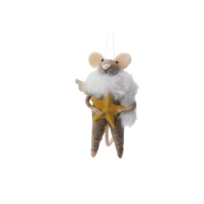 Festive Felt Mouse Ornament