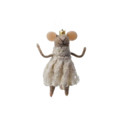 Festive Felt Mouse Ornament