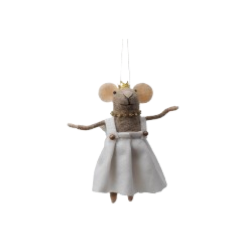 Festive Felt Mouse Ornament