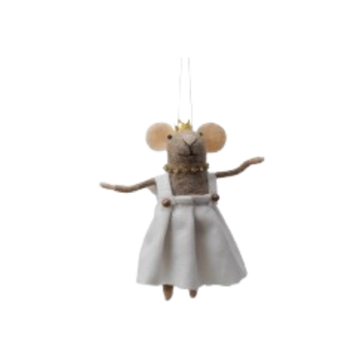 Festive Felt Mouse Ornament