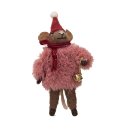 Felt Mouse Ornament - Sweater