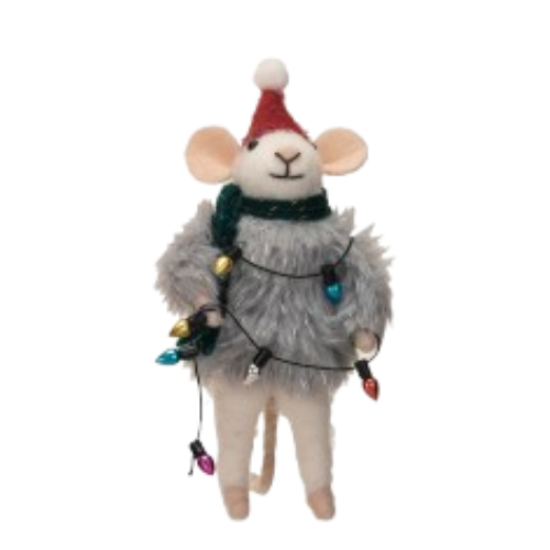 Felt Mouse Ornament - Sweater