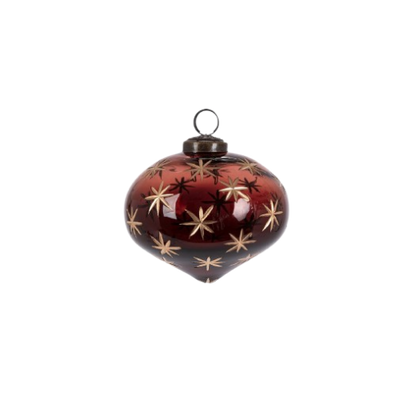 Gold Etched Ornament, brown