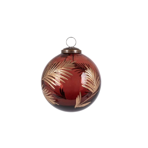 Gold Etched Ornament, brown