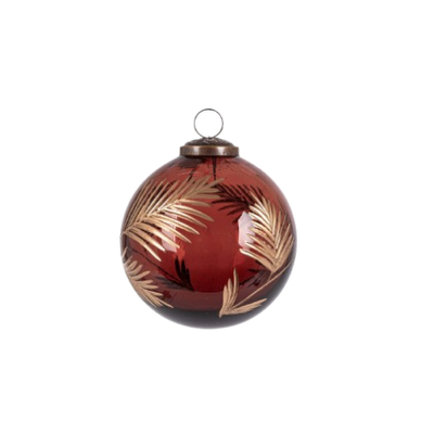 Gold Etched Ornament, brown