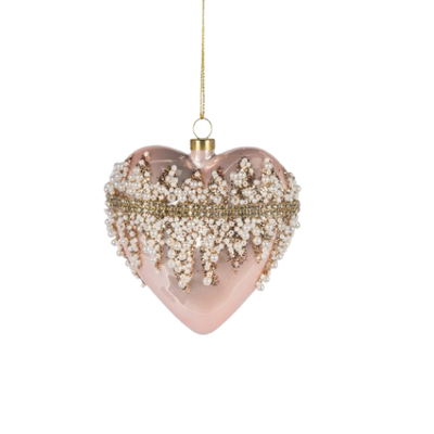 Heart Box Ornament, Blush