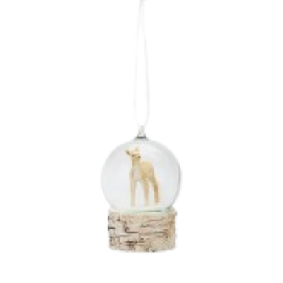 Woodland Snow Globe Ornament