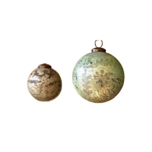 Etched Glass Ornament
