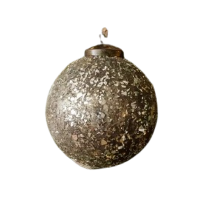 Crushed Glass Ornament, champange
