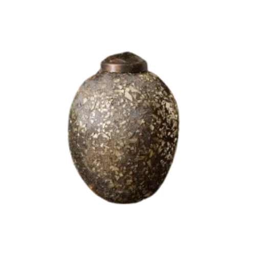 Crushed Glass Ornament, champange