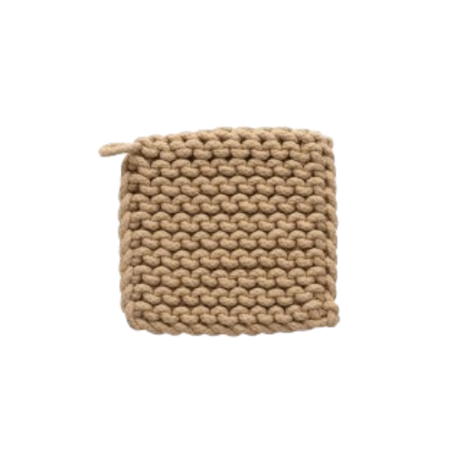 Crochet Pot Holder, neutral