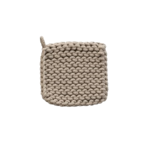 Crochet Pot Holder, neutral