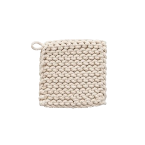 Crochet Pot Holder, neutral