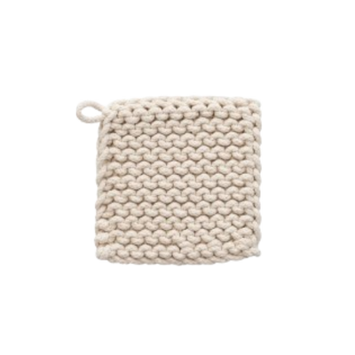 Crochet Pot Holder, neutral