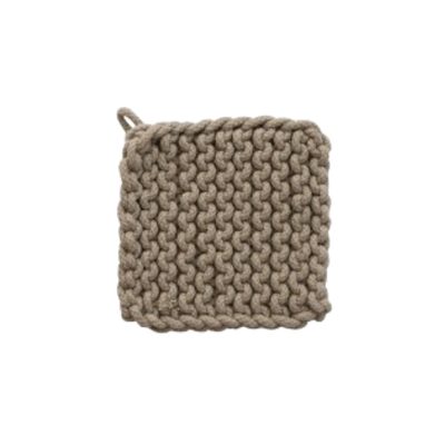 Crochet Pot Holder, neutral