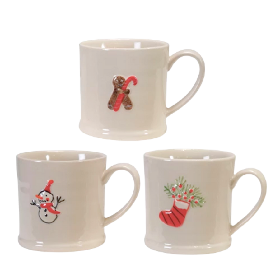 Stoneware Holiday Mug