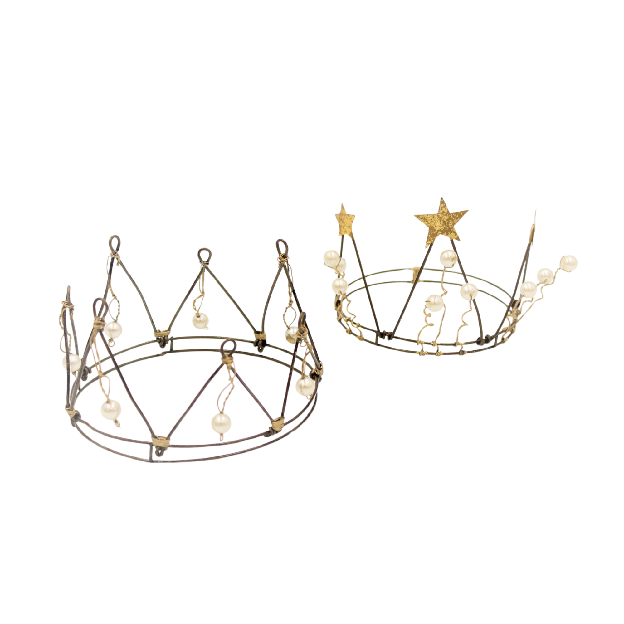 Wire Crown with Pearls