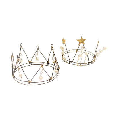 Wire Crown with Pearls