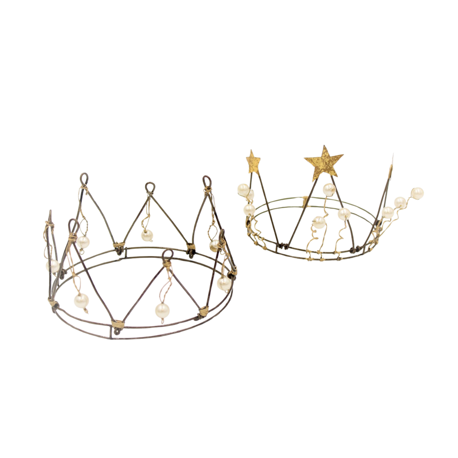 Wire Crown with Pearls