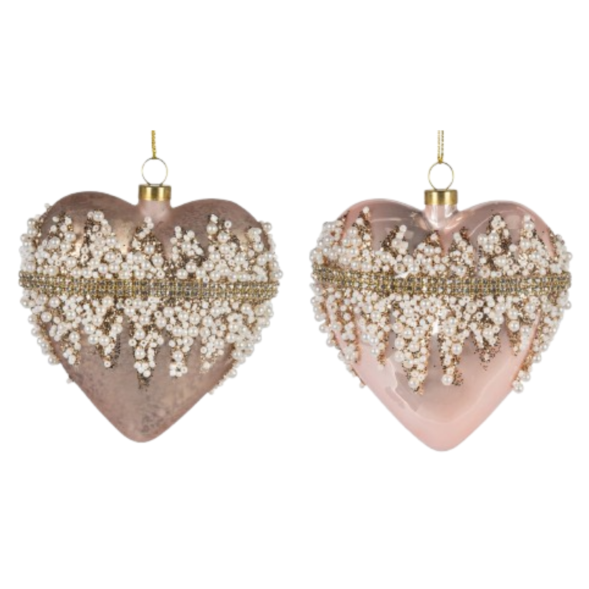 Heart Box Ornament, Blush