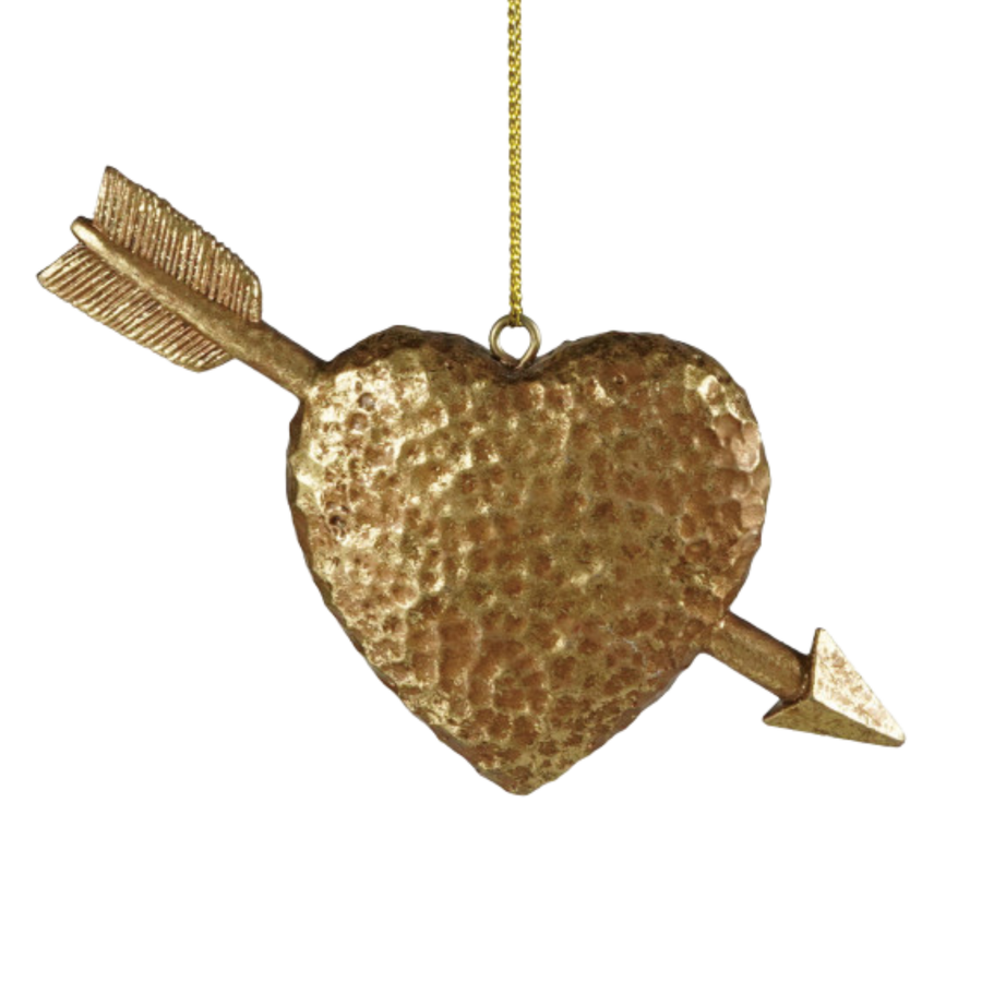 Heart and Arrow Ornament