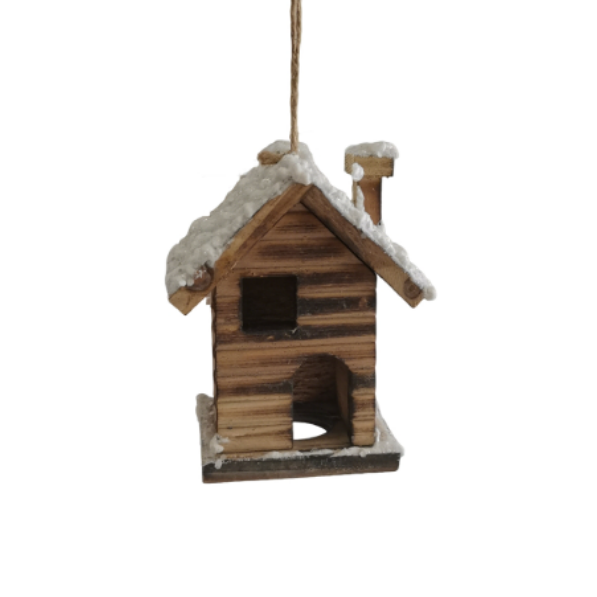 Wood House Ornament