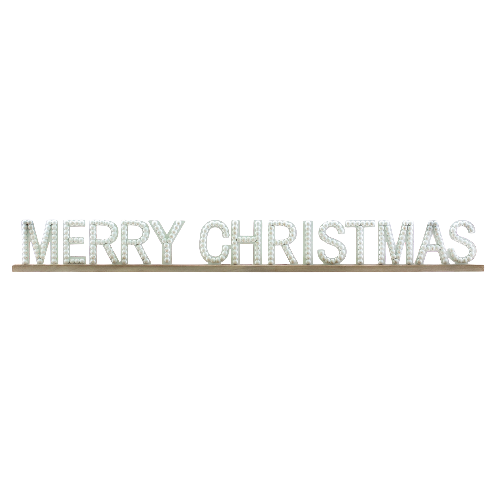 Beaded "Merry Christmas" Sign