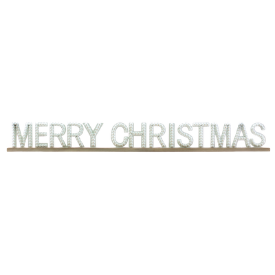 Beaded "Merry Christmas" Sign