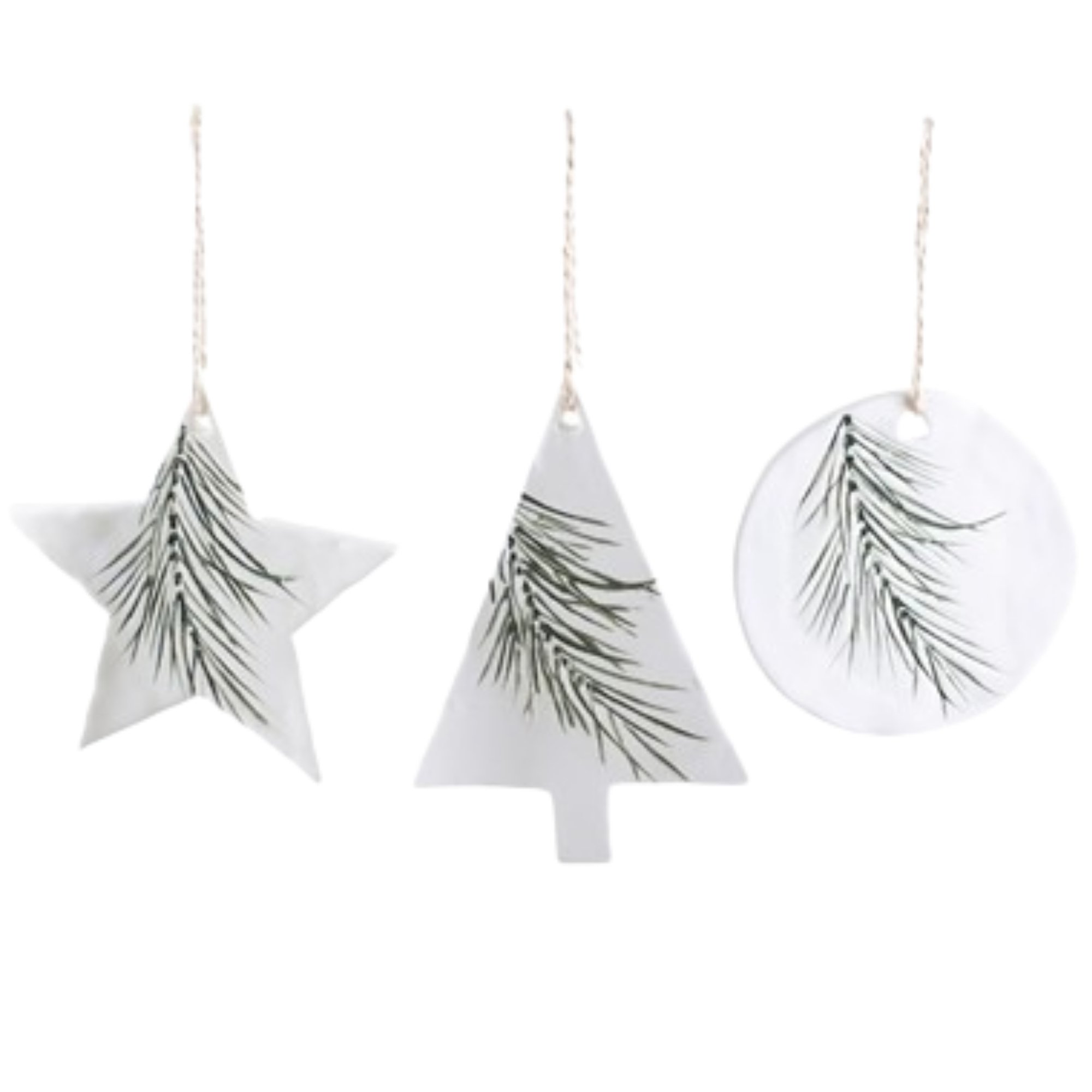 Ceramic Pine Ornament