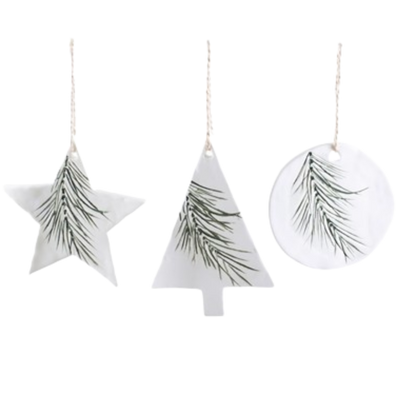 Ceramic Pine Ornament
