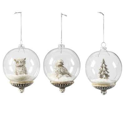 Woodland Snowglobe Ornament