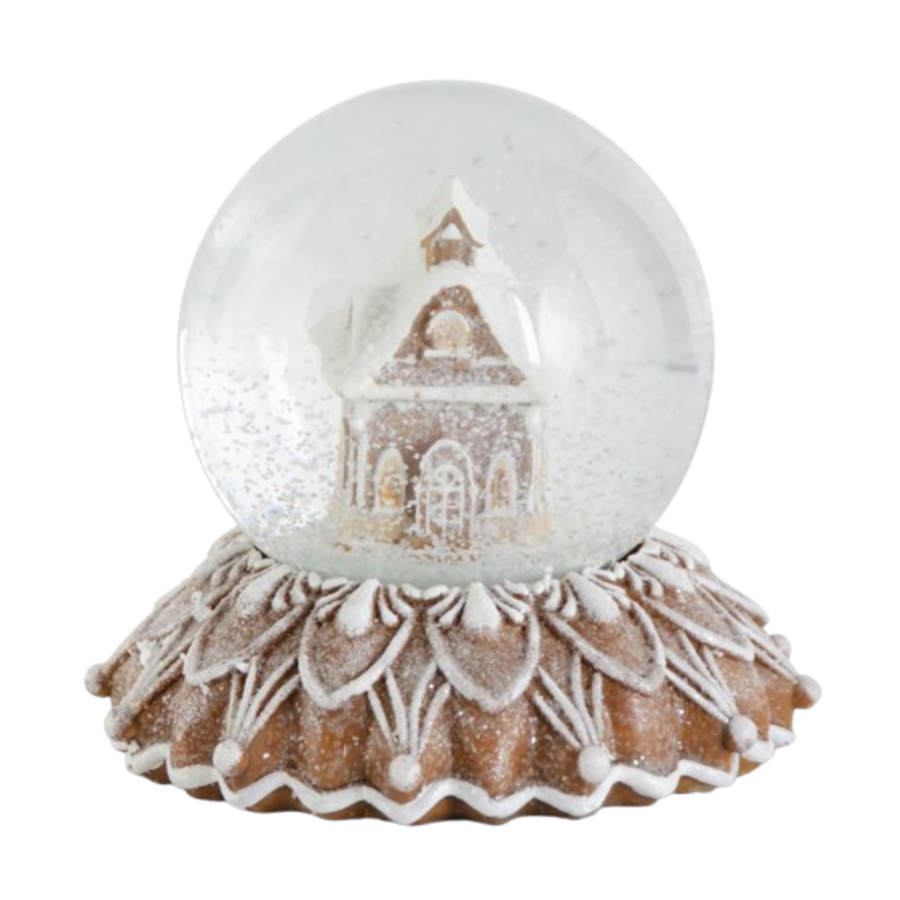 Gingerbread House Snow Globe