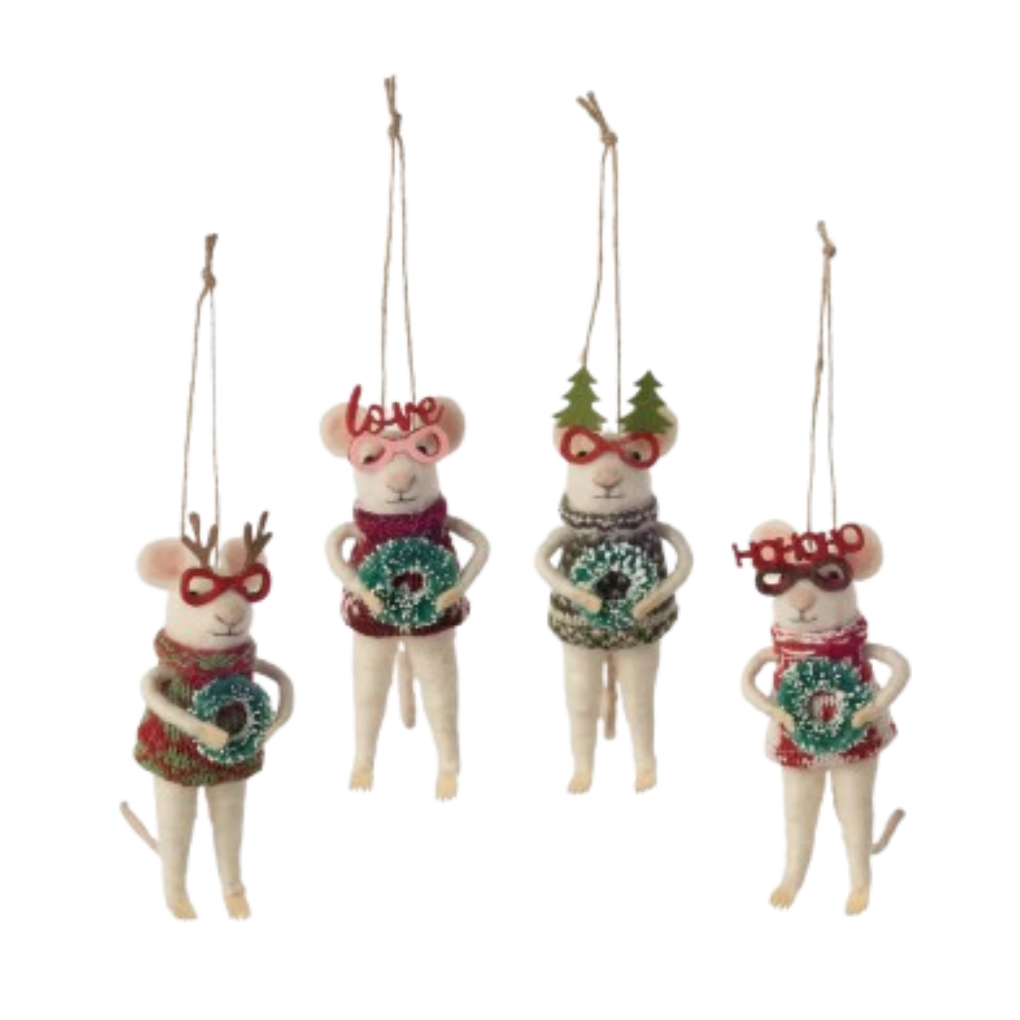 Felt Mouse - Glasses