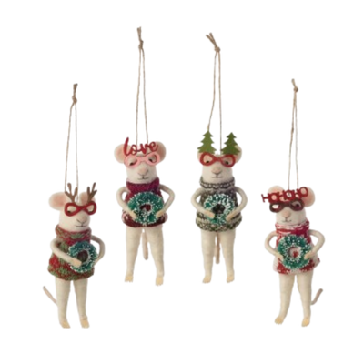 Felt Mouse - Glasses