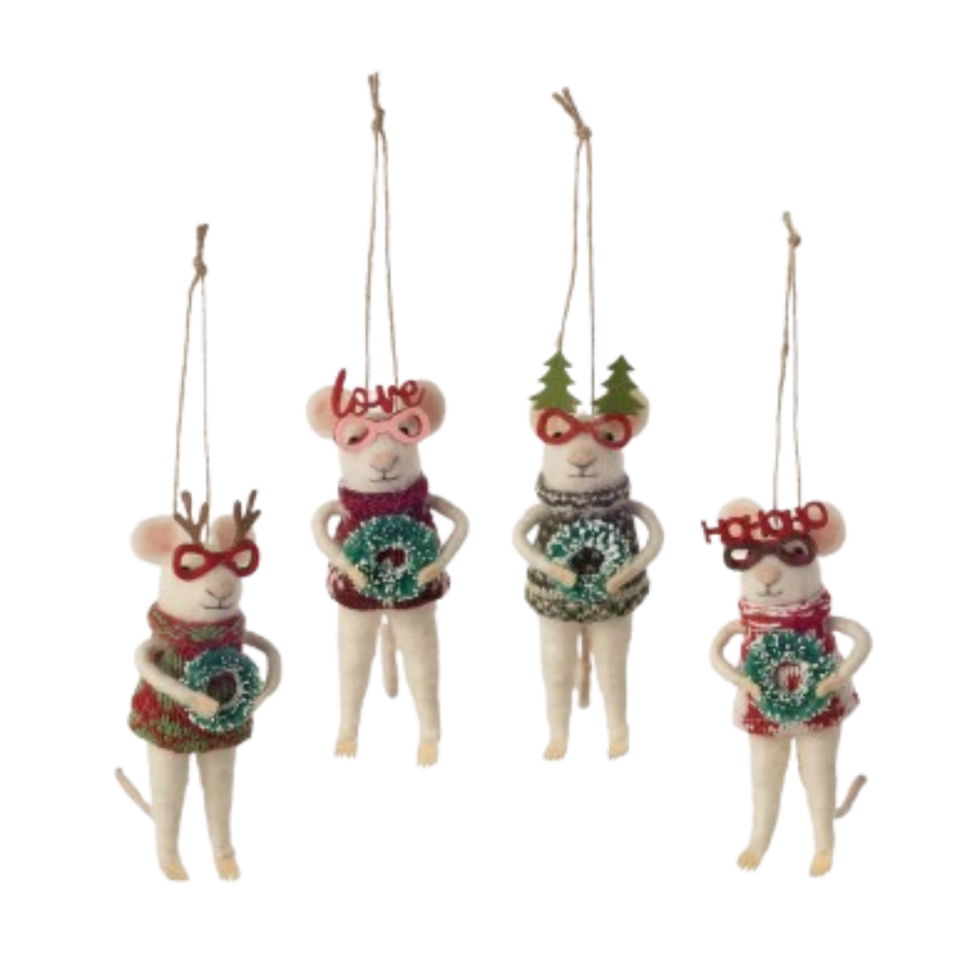 Felt Mouse - Glasses
