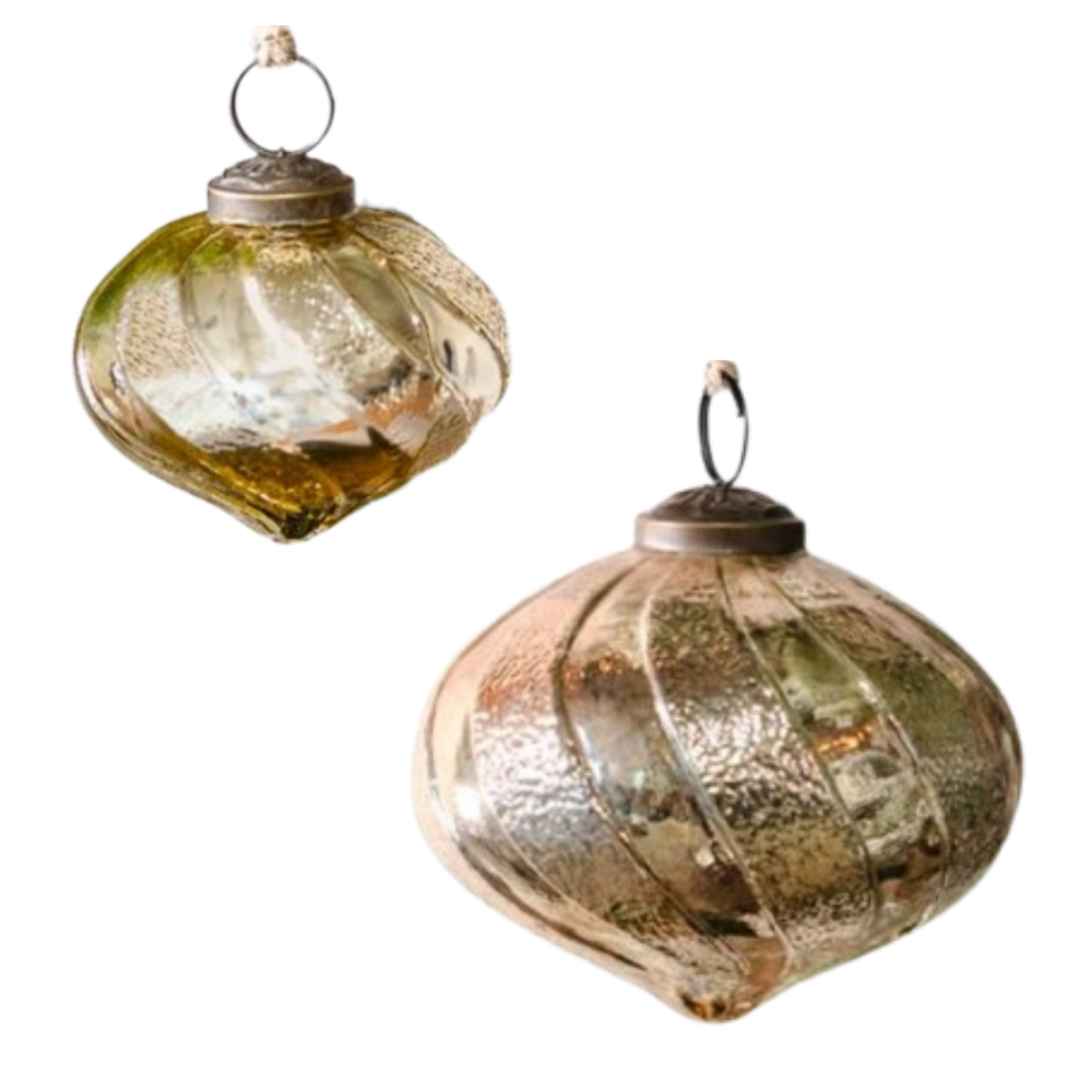 Gold Striped Ornament