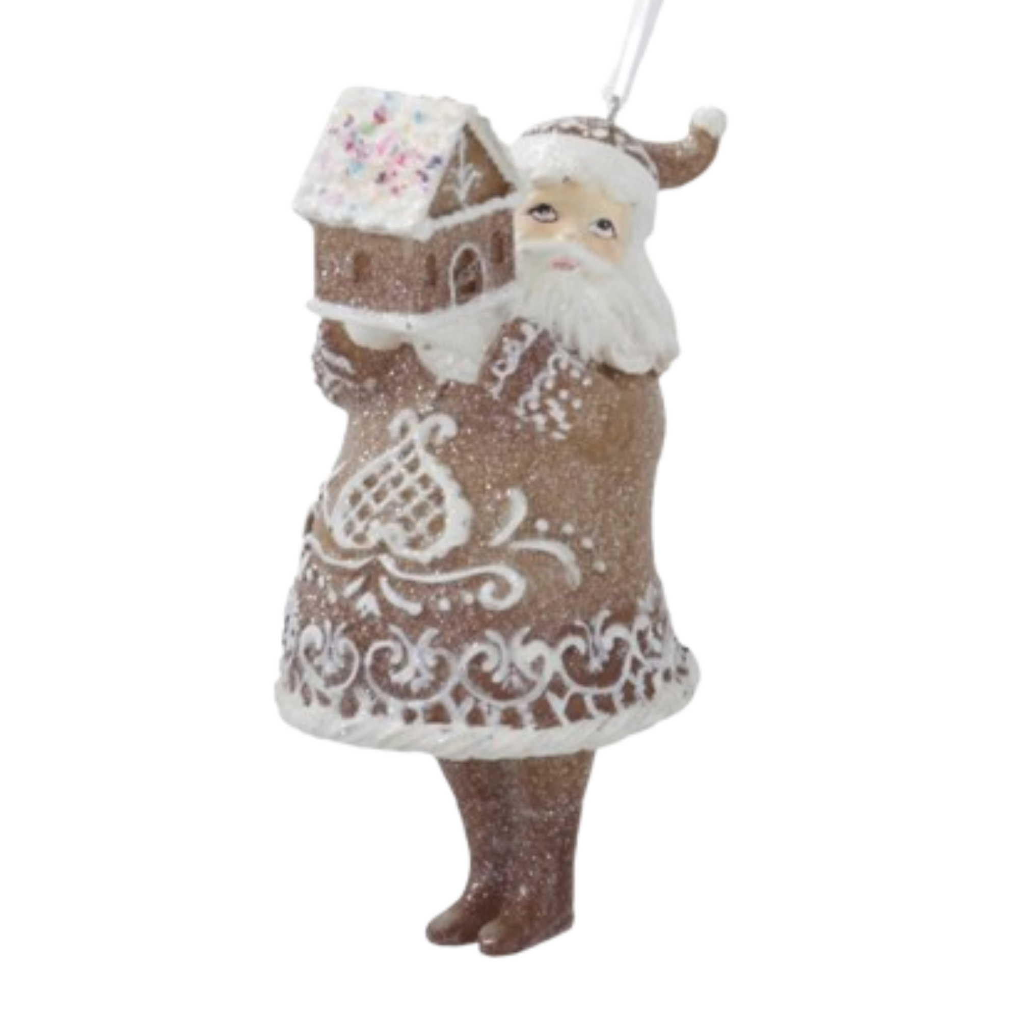 Gingerbread Santa Ornament