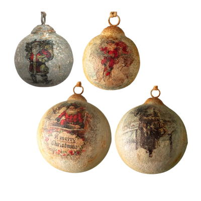 Aged Santa Ornament