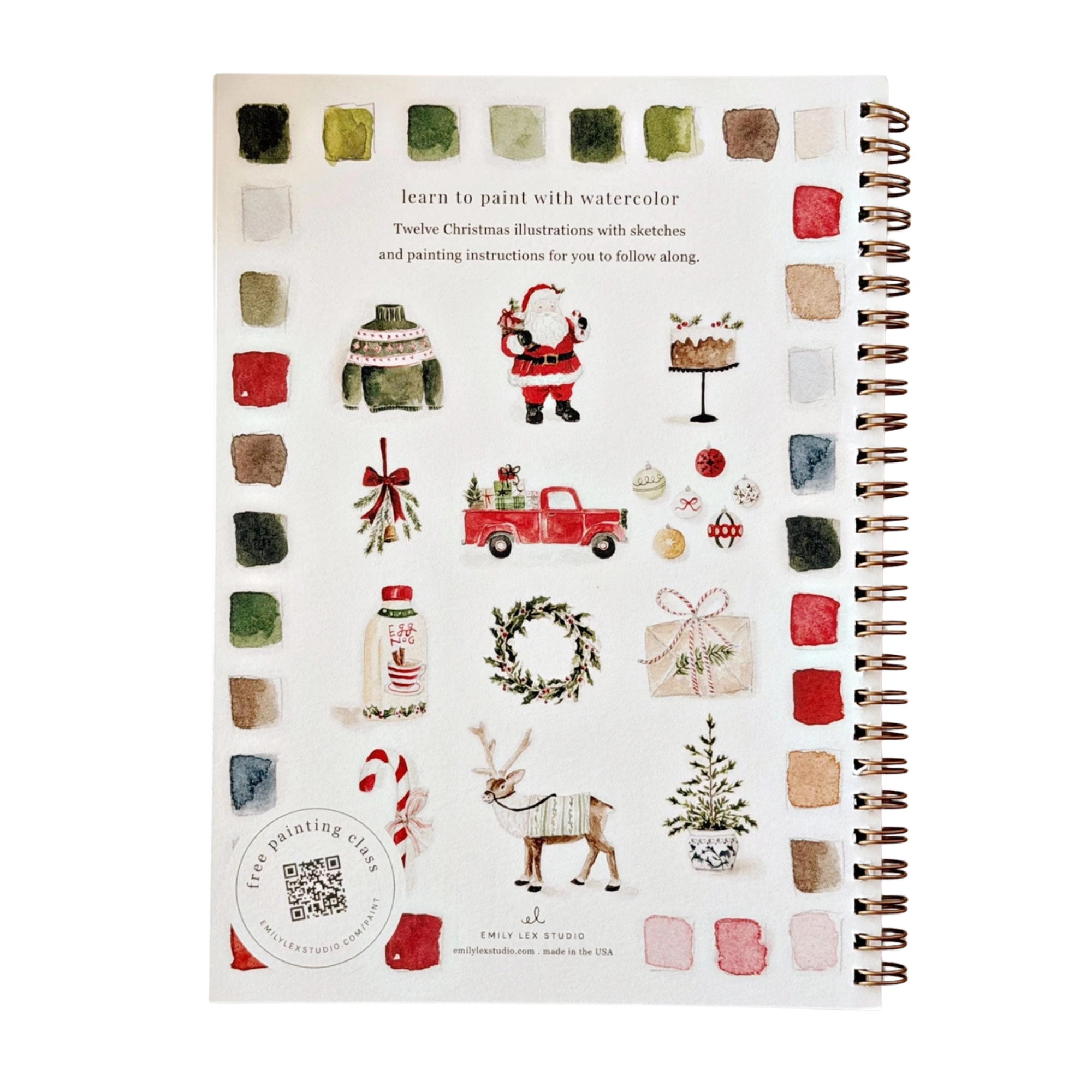 Watercolor Workbook - Christmas