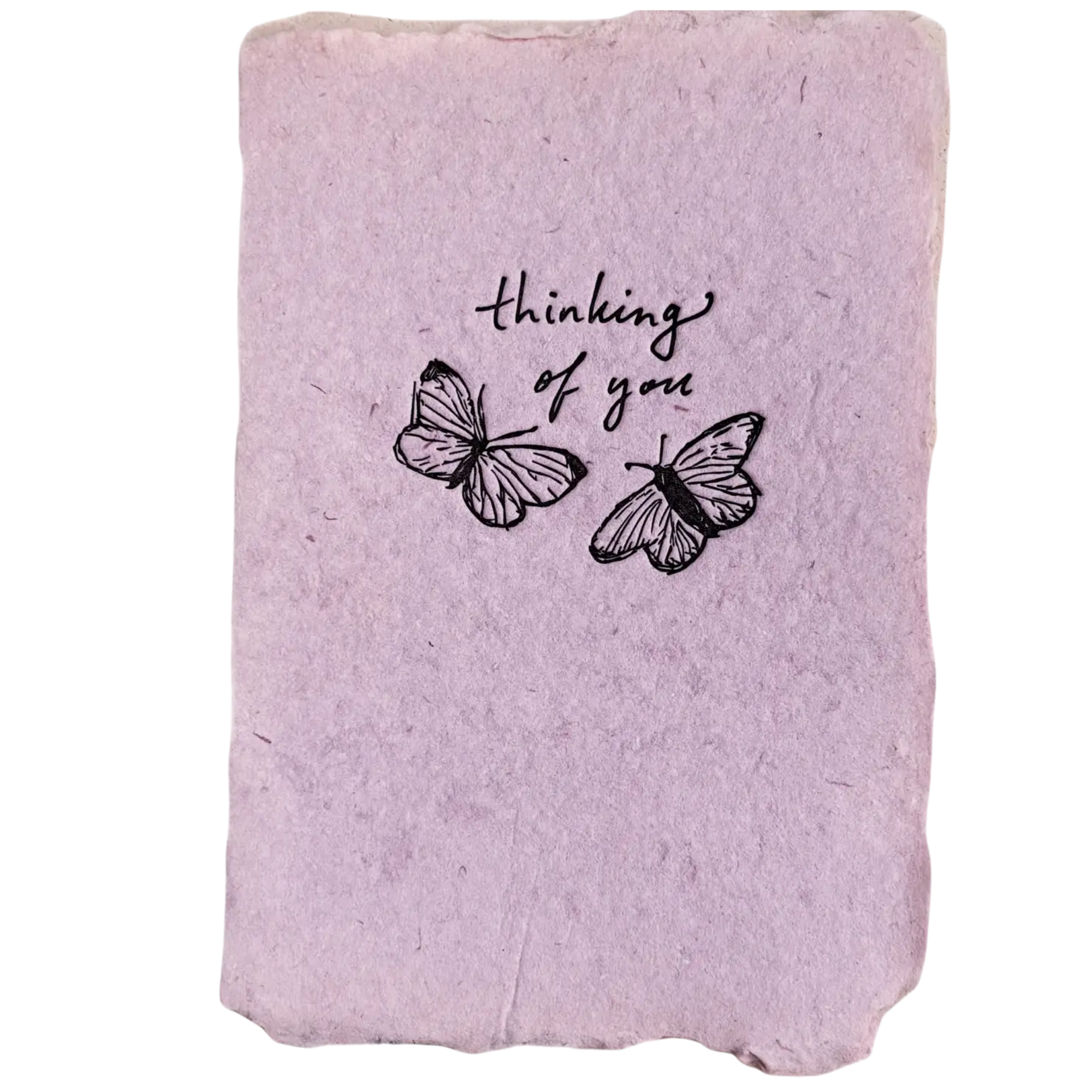 Handmade Paper Card - Thinking of You