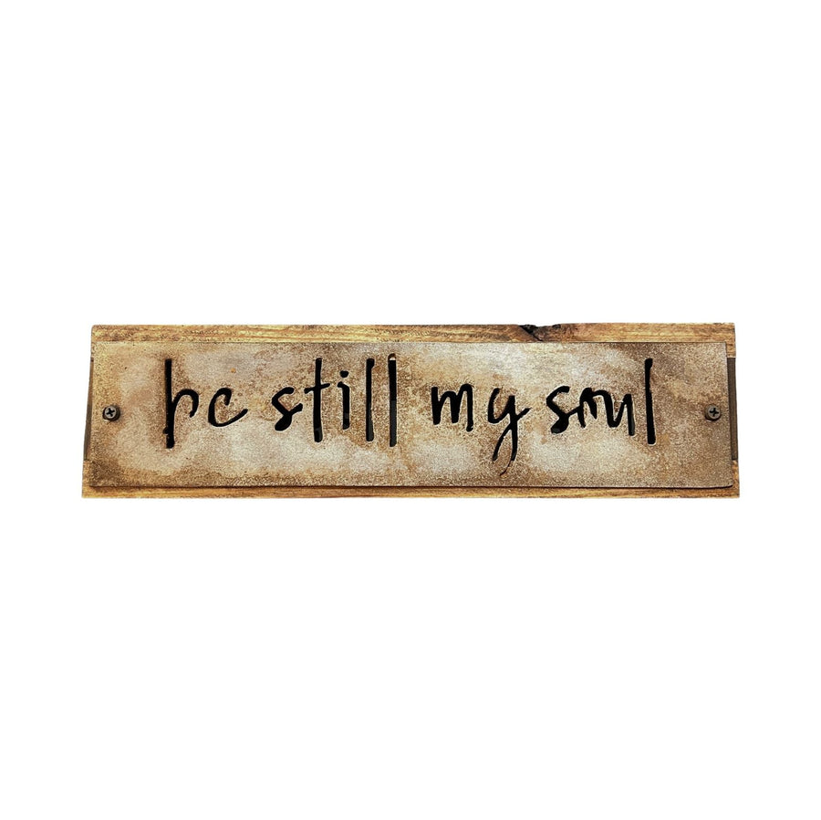 Small Sign "Be Still" 13x3