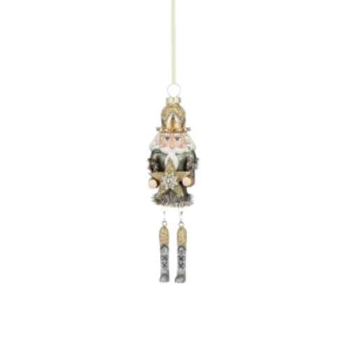 Glass Nutcracker Ornament