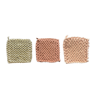 Crocheted Pot Holder, garden