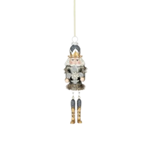 Glass Nutcracker Ornament